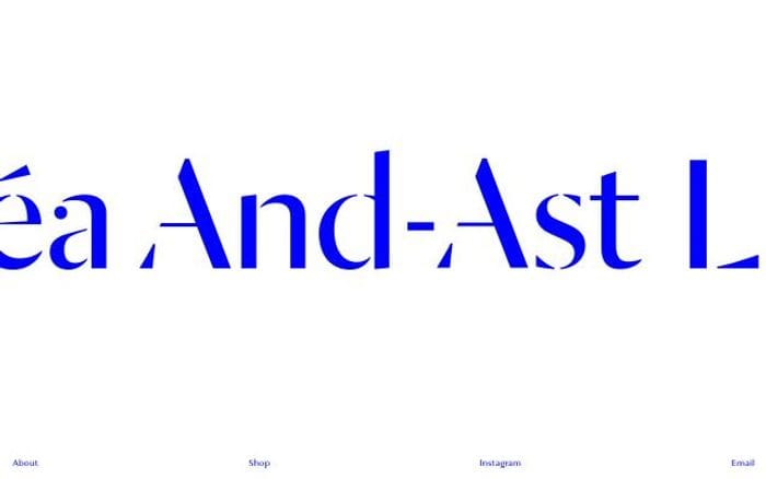 Linneaandast website preview