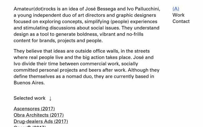 Amateur website preview
