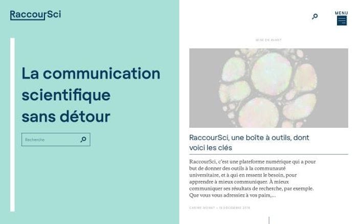 Raccoursci website preview