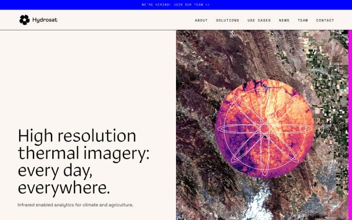 Hydrosat website preview