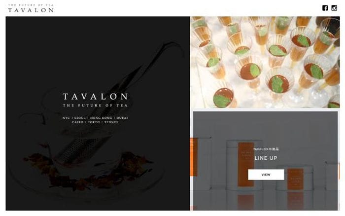 Tavalon website preview