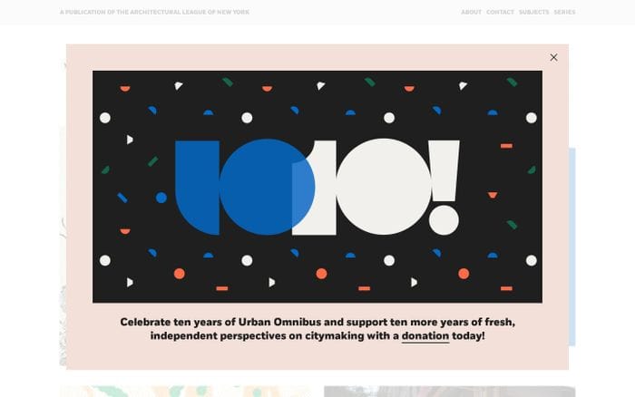 Urban Omnibus website preview