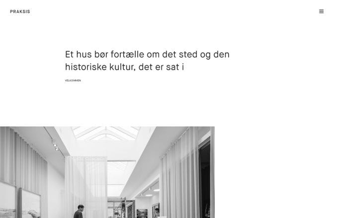 Praksis Arkitekter | website preview