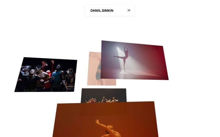 Daniil Simkin website preview