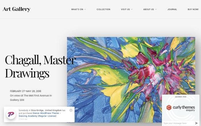Curlythemes website preview