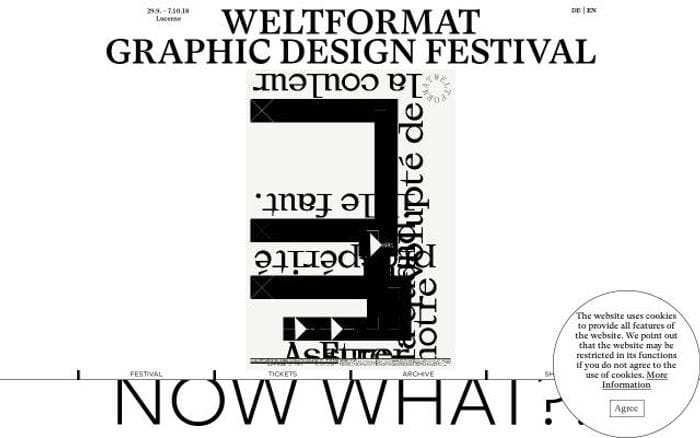 Weltformat-festival website preview
