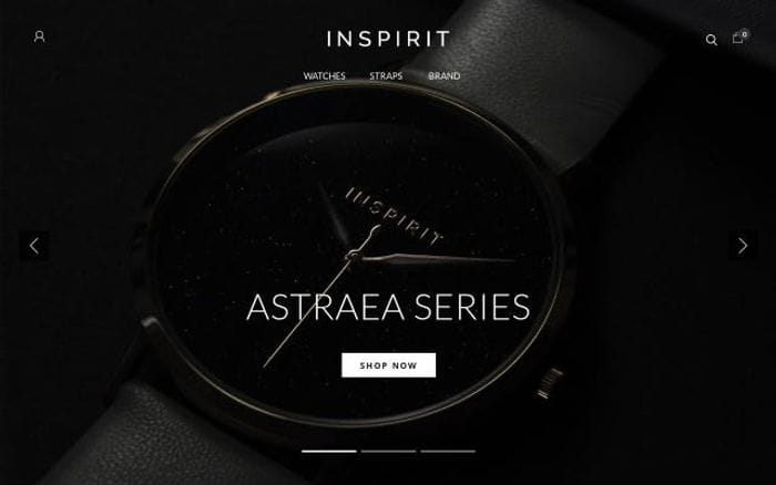 Inspiritcollections website preview