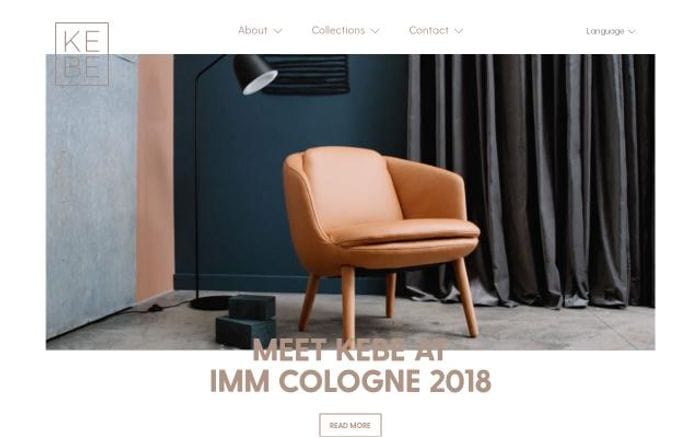Kebe website preview