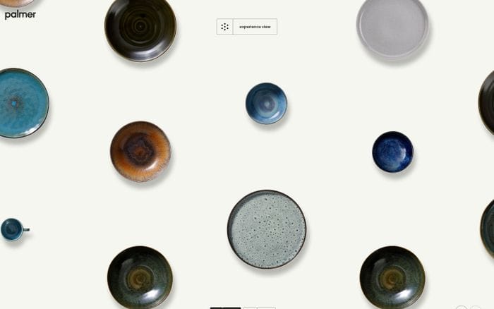 Palmer Dinnerware website preview