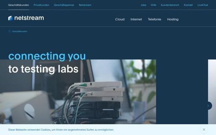 Netstream website preview
