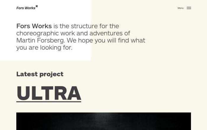 Forsworks website preview