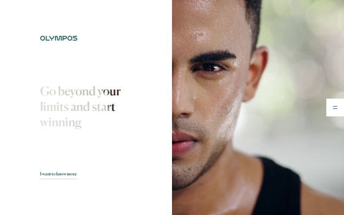 Olympos website preview