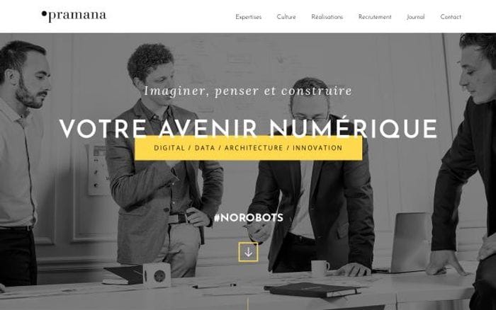Pramana website preview