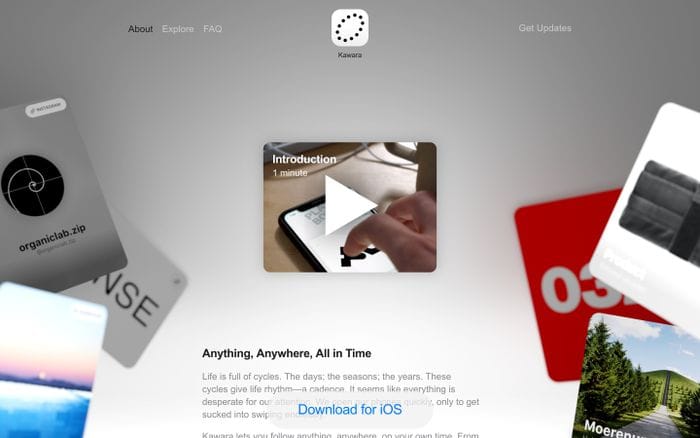 Kawara website preview
