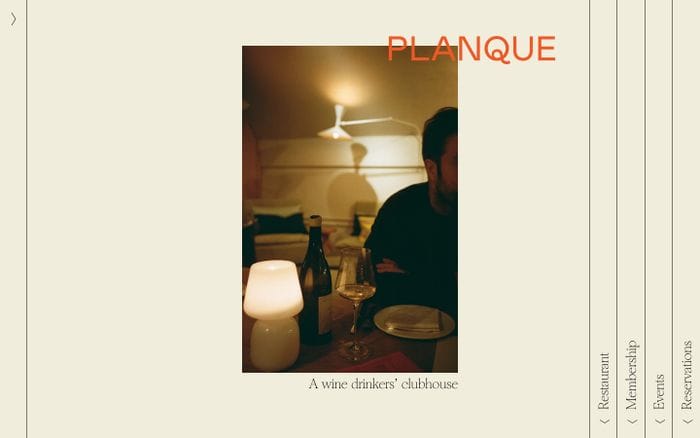 Planque website preview