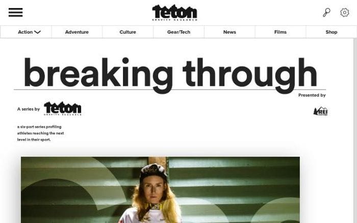 Tetongravity website preview
