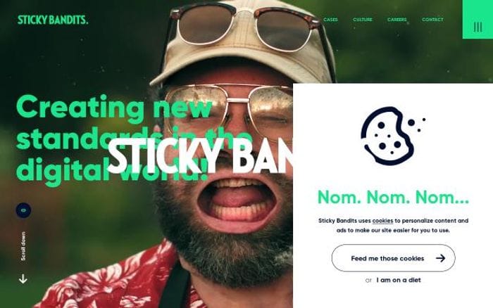 Stickybandits website preview