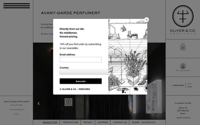 Oliverandcoperfumes website preview
