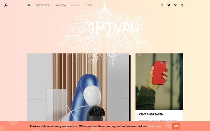 Artnau website preview