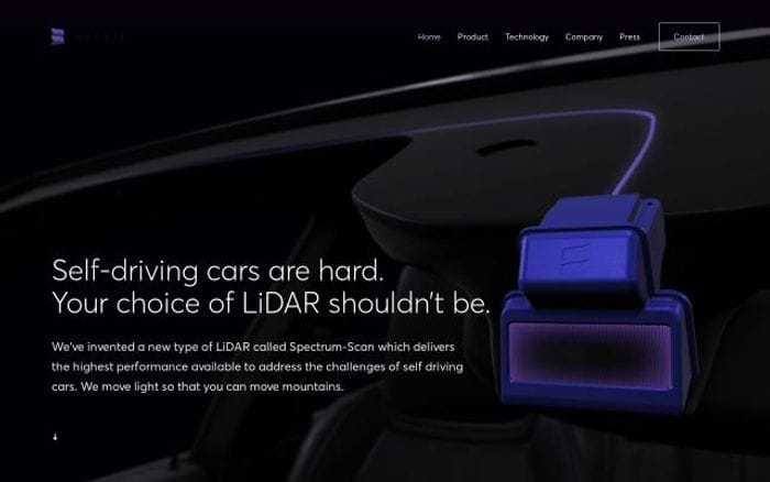 Baraja website preview
