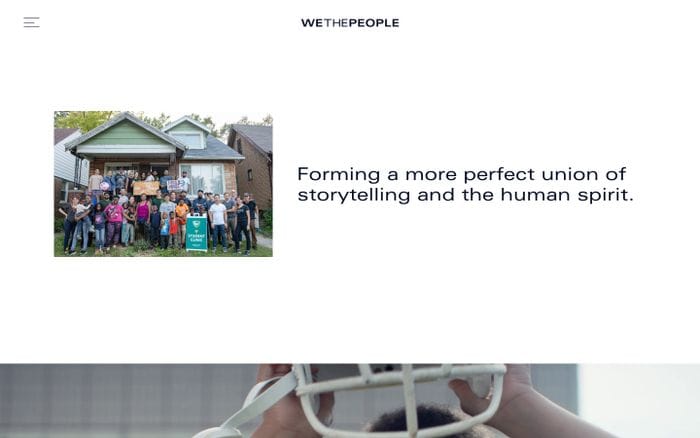 We The People website preview