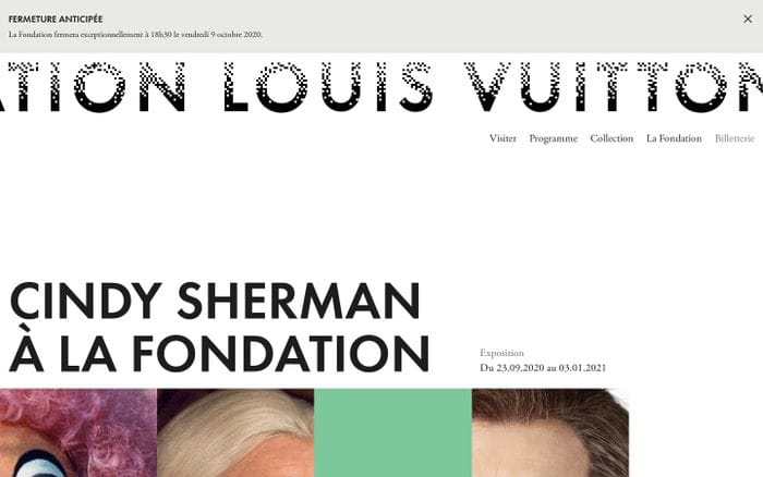 Fondation Louis Vuitton website preview