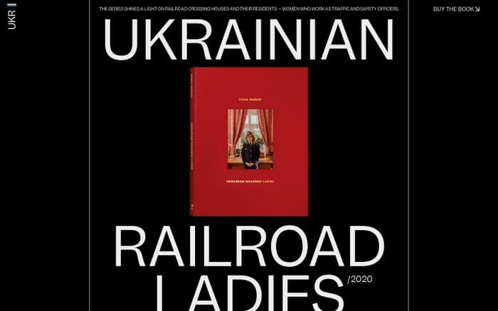 Ukrainian Railroad Ladies website preview