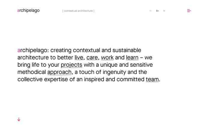 Archipelago website preview