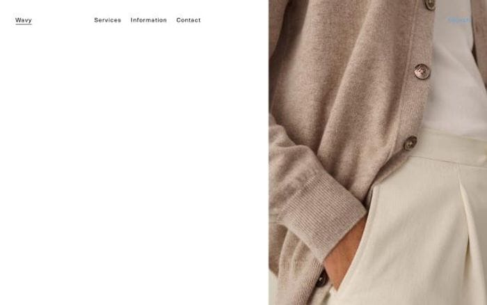 Wavy website preview