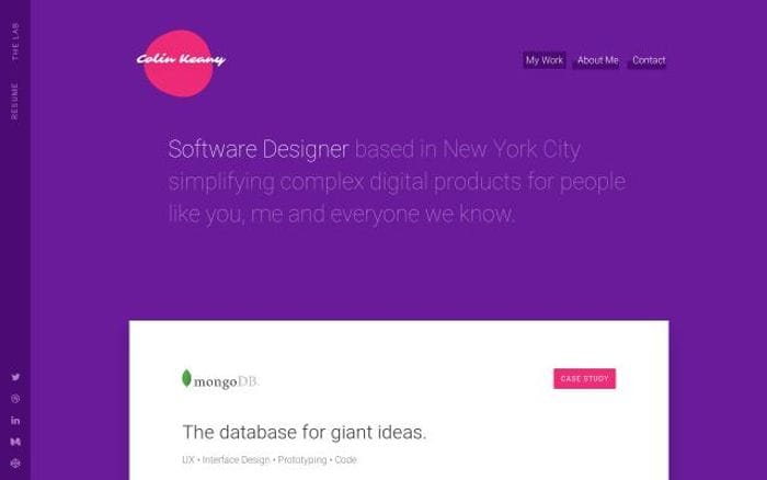 Colinkeany website preview