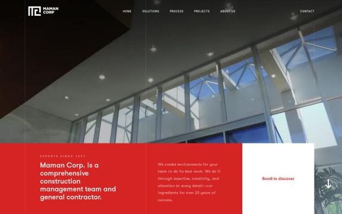 Maman-corp website preview