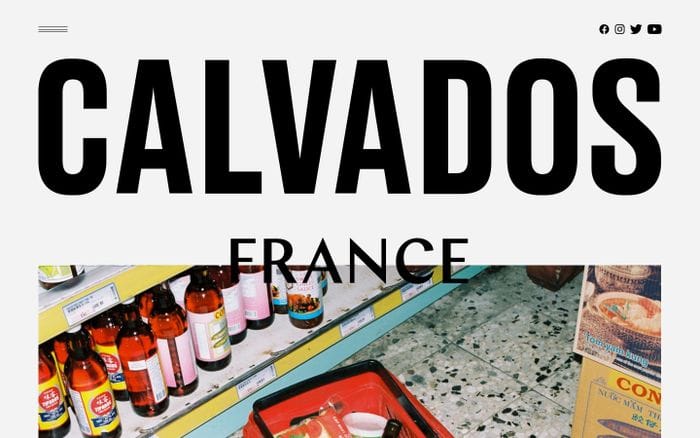 Calvados france website preview