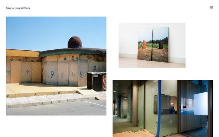 Sander van Wettum website preview