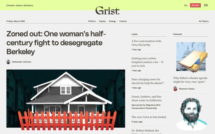 Grist website preview