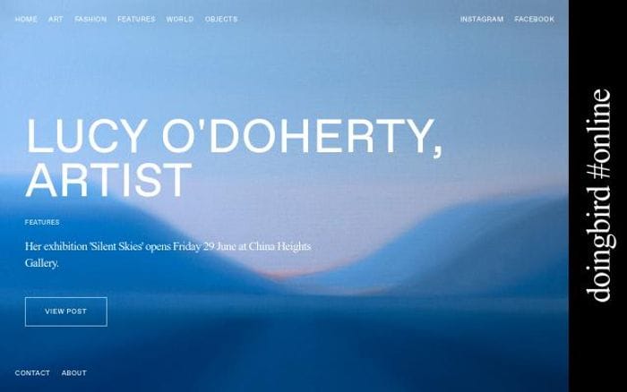 Doingbirdmagazine website preview