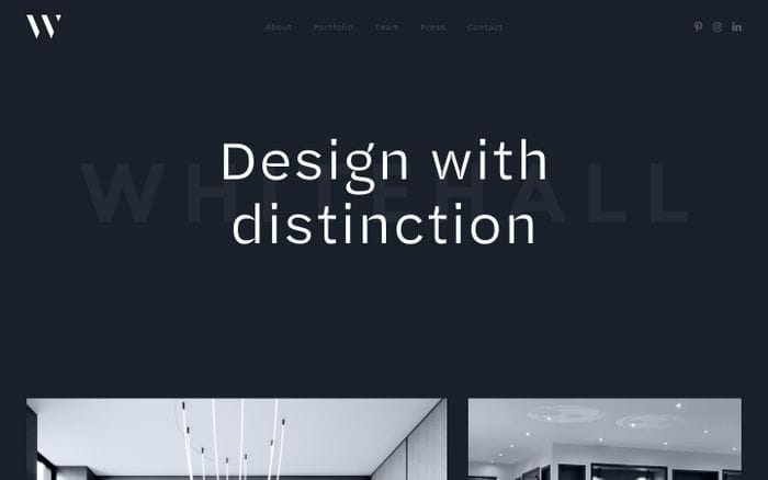 Whitehall website preview