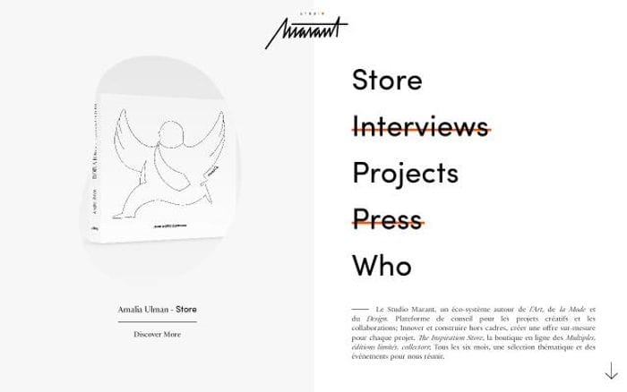 Studiomarant website preview
