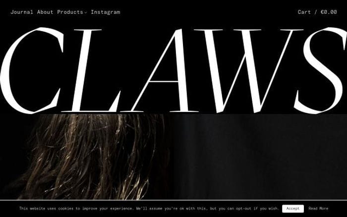 Claws website preview