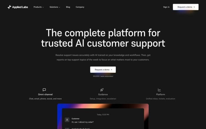 Applied Labs website preview
