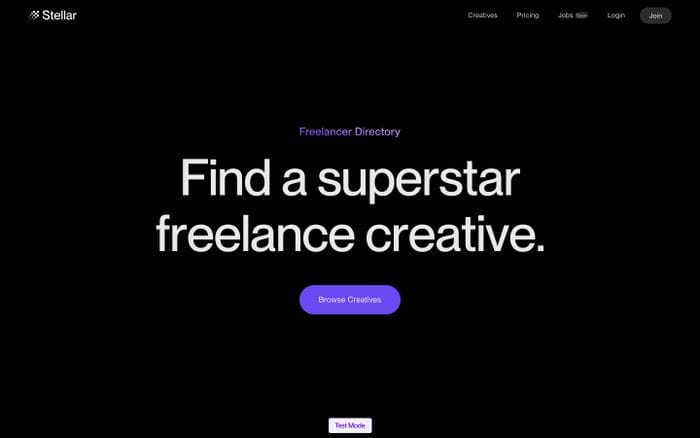 Stellar website preview