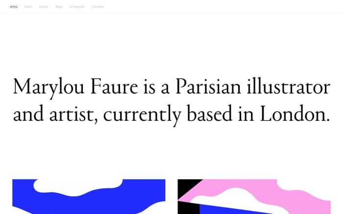Marylou Faure website preview