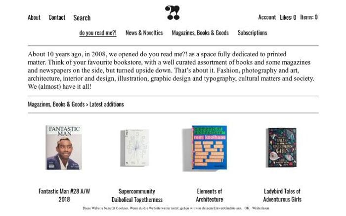 Doyoureadme website preview