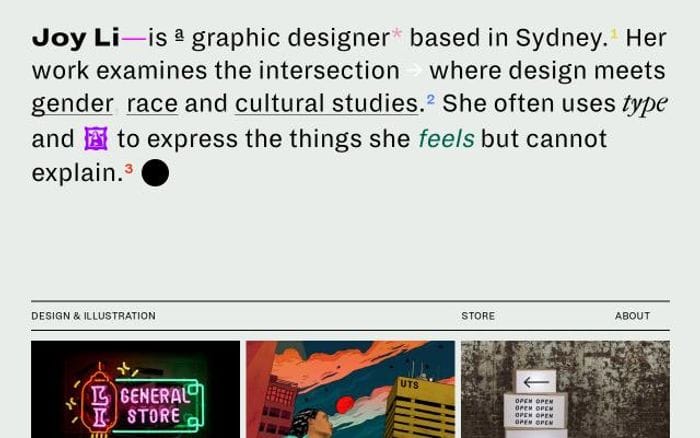 Joyli website preview