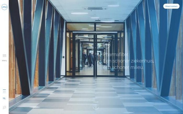 Pharmafilter website preview