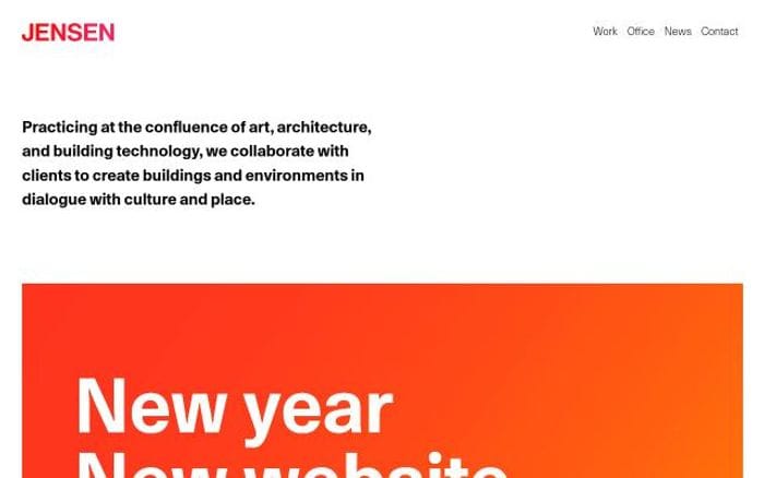 Jensen-architects website preview