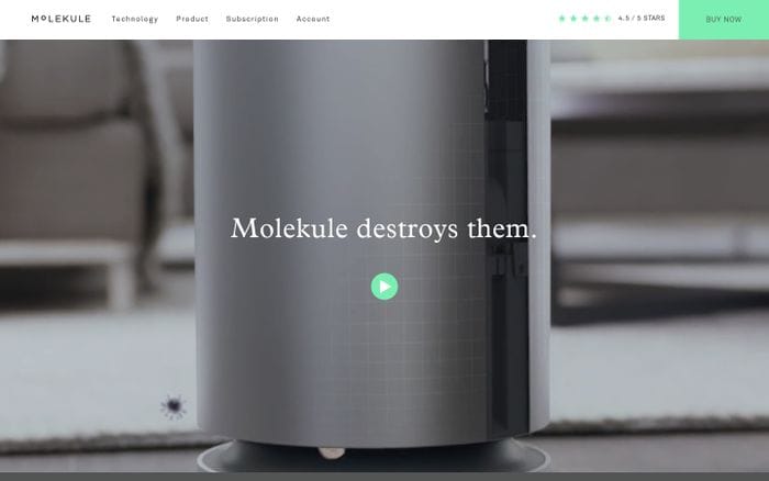 Molekule | Air Purifier website preview