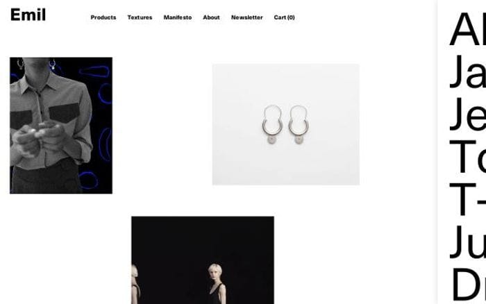 Emil website preview