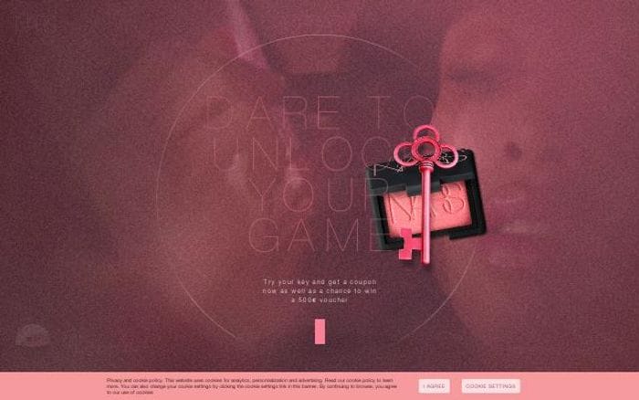 Narscosmetics website preview