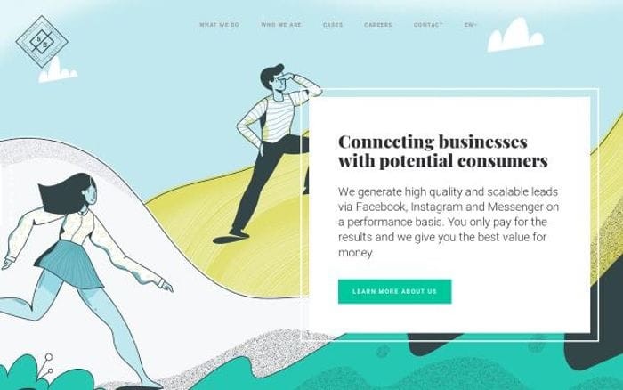Socialblue website preview