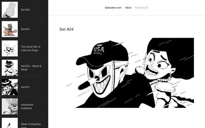 Ilyakazakov website preview
